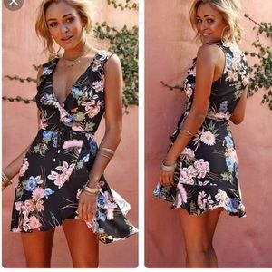 Hello Molly floral wrap dress